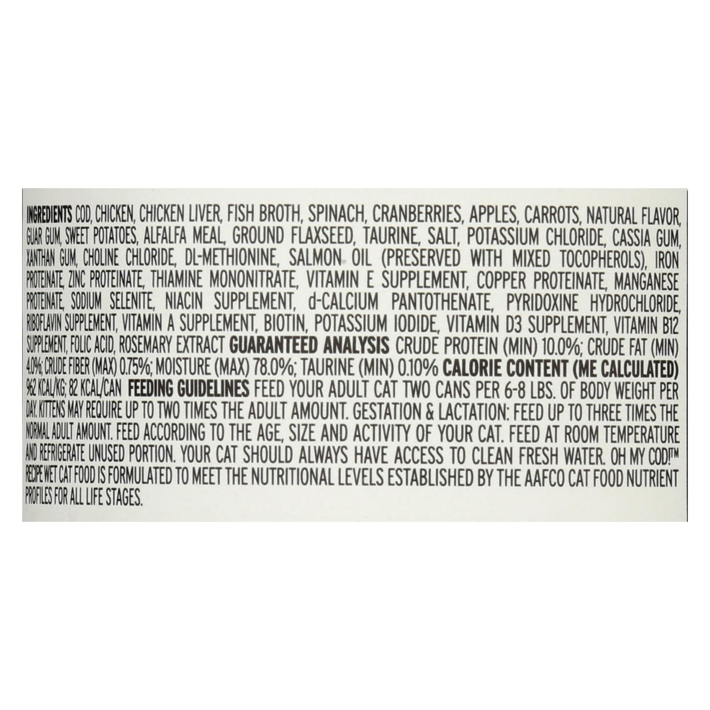 I And Love And You Oh My Cod - Recipe - Case Of 24 - 3 Oz. image 2