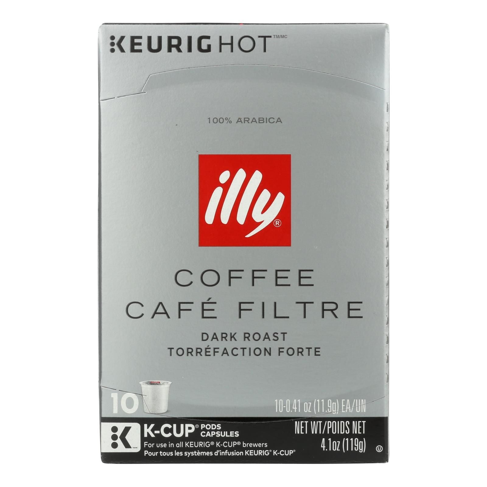 Illy Caffe Coffee - Kcups Black Dark Roasted - Case Of 6 - 10 Count image 1
