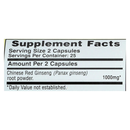 Imperial Elixir Chinese Red Ginseng - 500 Mg - 50 Capsules image 4
