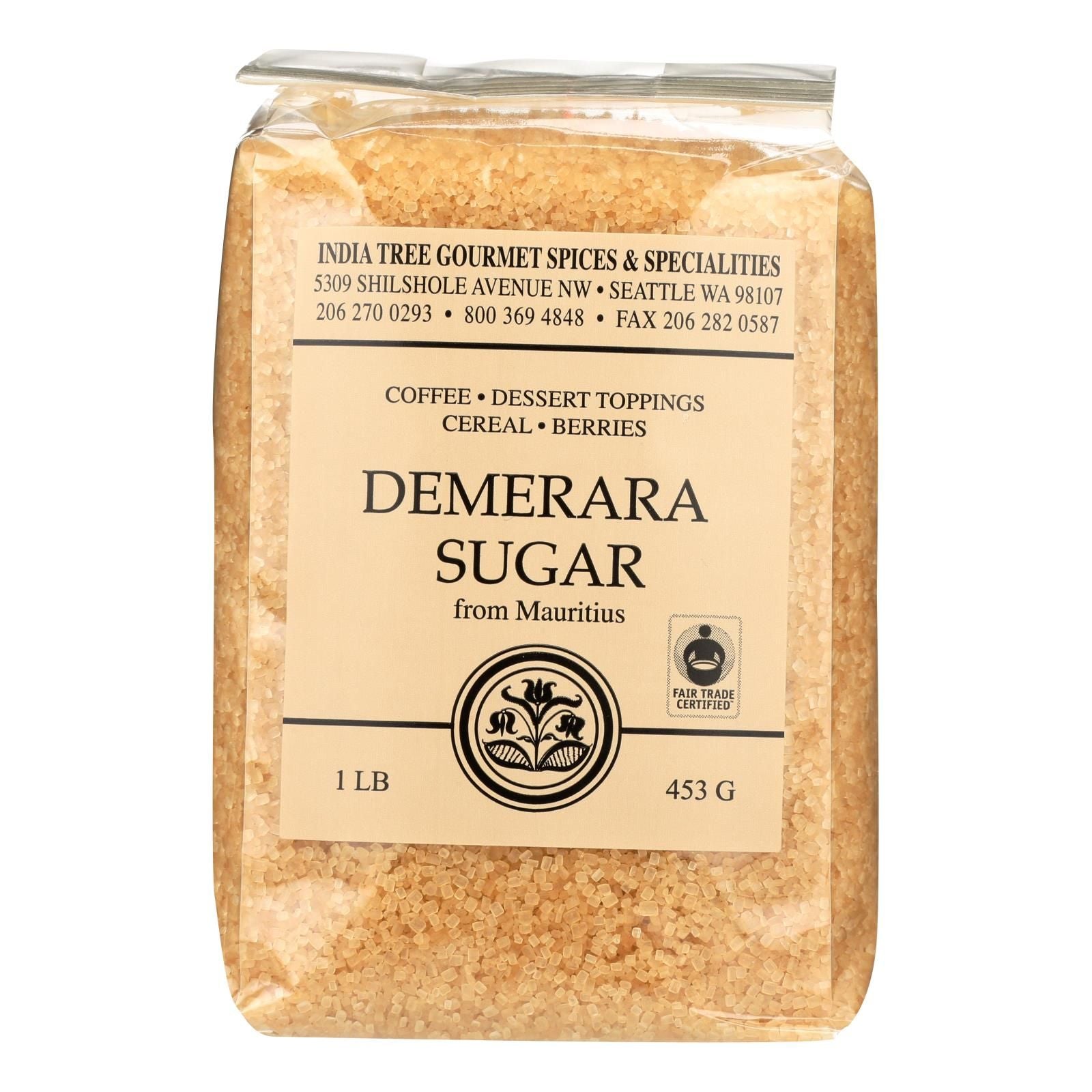 India Tree Gourmet Spices & Specialties Demerara Sugar - Case Of 6 - 16 Oz image 1
