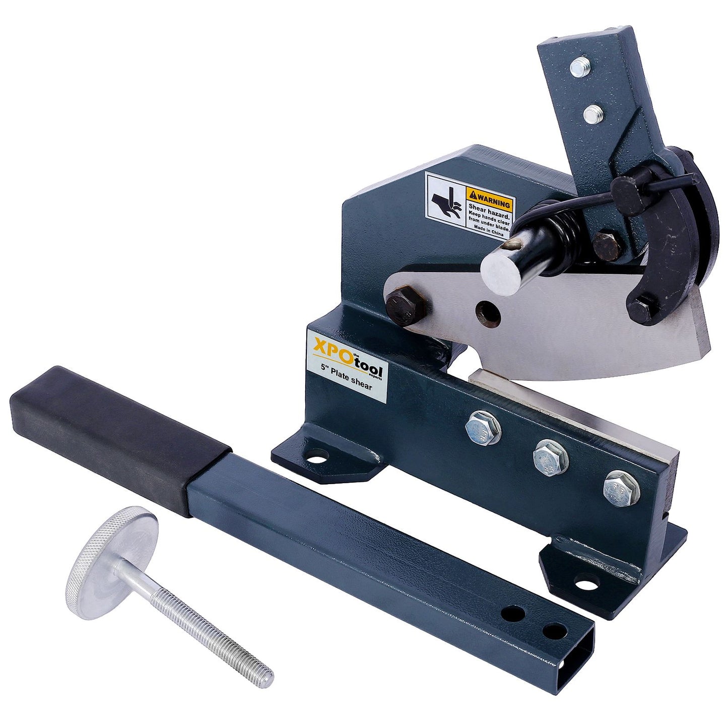 Industrial 5-Inch Sheet Metal Plate Shear, Solid Construction Mounting Type Metal Shear, High Precision Manual Hand Plat image 8