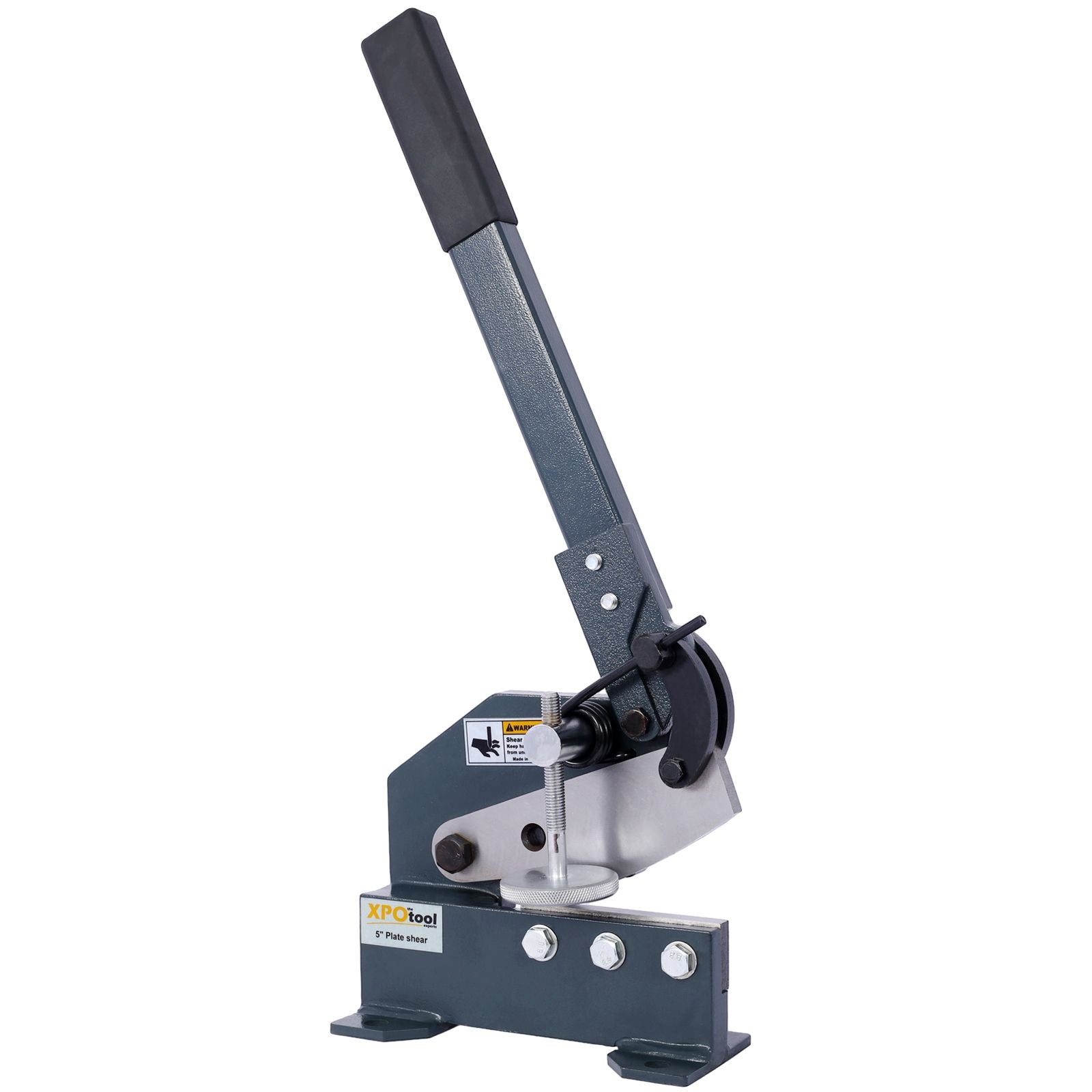 Industrial 5-Inch Sheet Metal Plate Shear, Solid Construction Mounting Type Metal Shear, High Precision Manual Hand Plat image 1