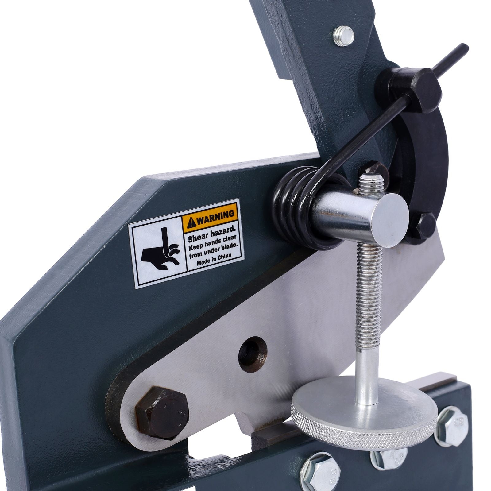 Industrial 6-Inch Sheet Metal Plate Shear, Solid Construction Mounting Type Metal Shear, High Precision Manual Hand Plat image 6