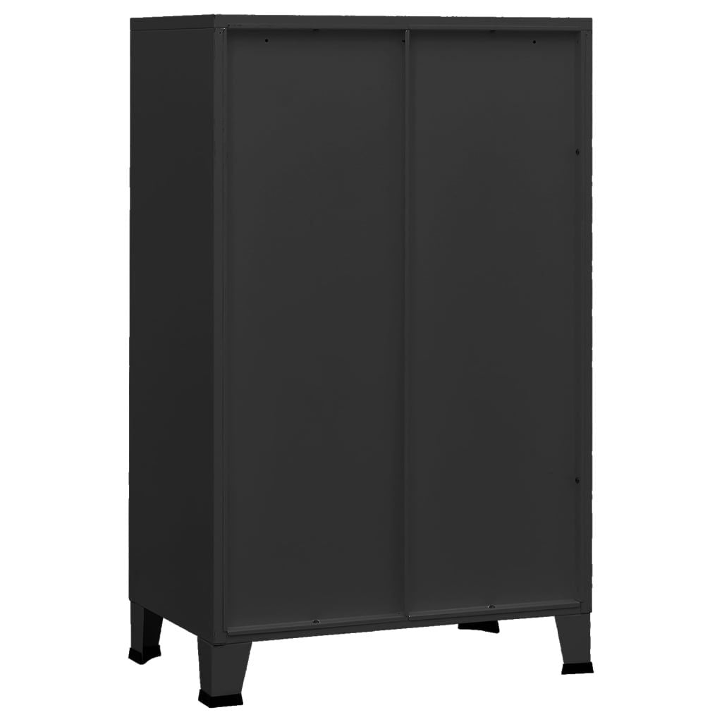 Industrial Storage Chest Black 27.6"x15.7"x45.3" Metal image 5