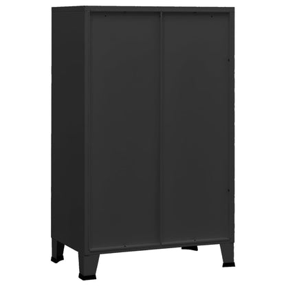 Industrial Storage Chest Black 27.6"x15.7"x45.3" Metal image 5