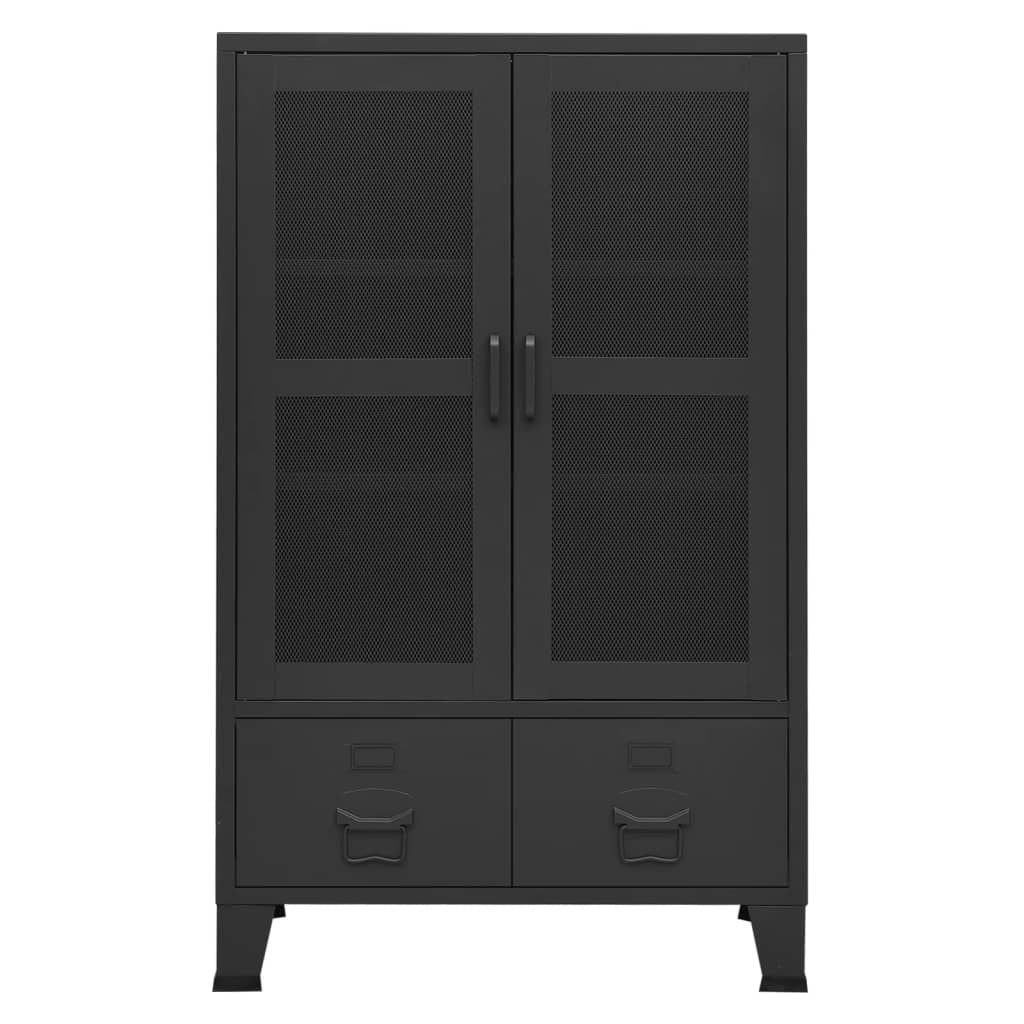 Industrial Storage Chest Black 27.6"x15.7"x45.3" Metal image 3