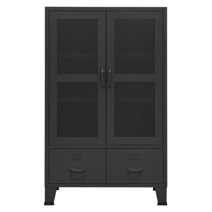 Industrial Storage Chest Black 27.6"x15.7"x45.3" Metal image 3