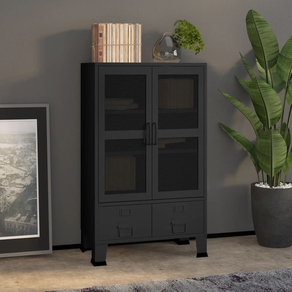 Industrial Storage Chest Black 27.6"x15.7"x45.3" Metal image 1