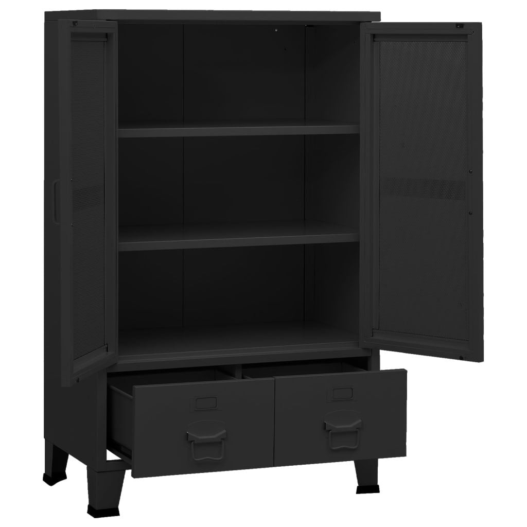 Industrial Storage Chest Black 27.6"x15.7"x45.3" Metal image 6