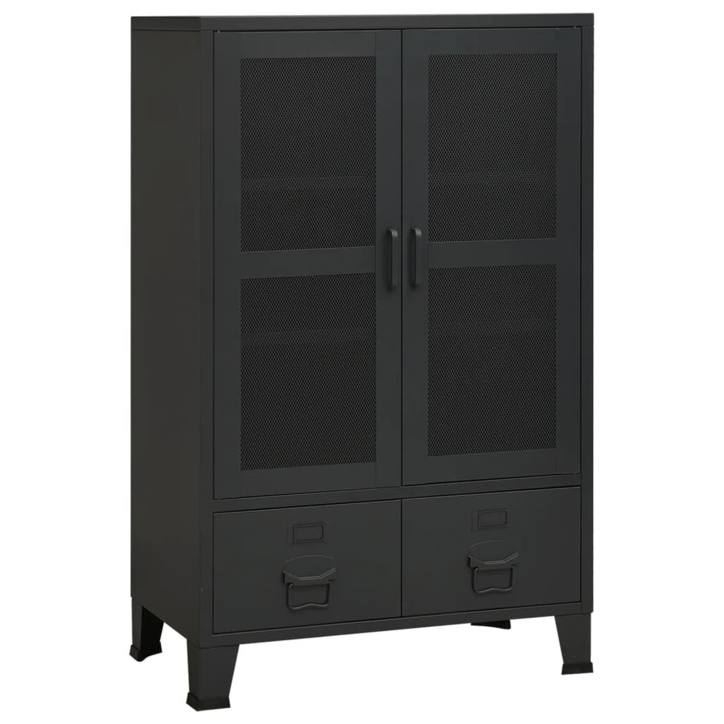 Industrial Storage Chest Black 27.6"x15.7"x45.3" Metal image 2