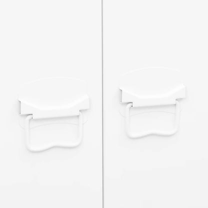 Industrial Wardrobe White 35.4"x19.7"x70.9" Metal image 9
