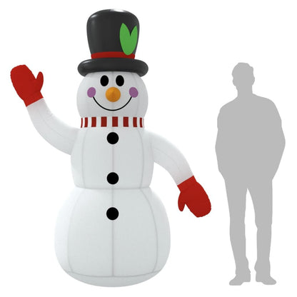 Inflatable Snowman with LEDs 8 ft image 11