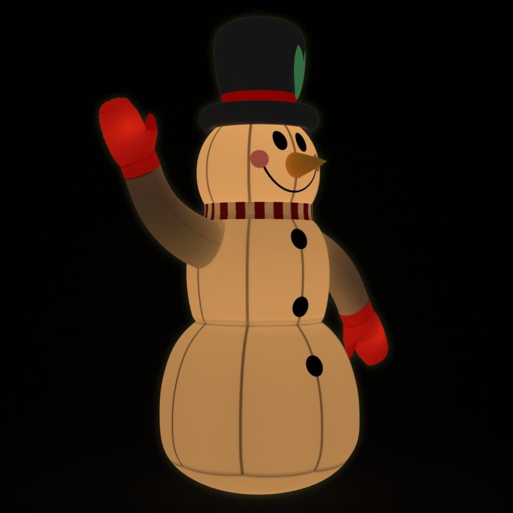 Inflatable Snowman with LEDs 8 ft image 2