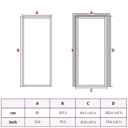 Interior Door Black 32.7"x79.3" Tempered Glass&Aluminum Slim image 9