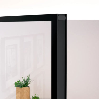 Interior Door Black 36.6"x79.3" Tempered Glass&Aluminum Slim image 5
