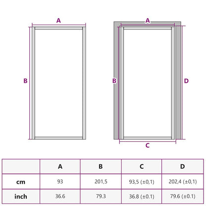 Interior Door Black 36.6"x79.3" Tempered Glass&Aluminum Slim image 9