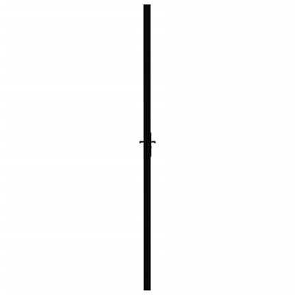 Interior Door ESG Glass and Aluminum 32.7x79.3 Black - Handle Closeup