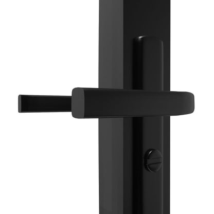 Interior Door ESG Glass and Aluminum 32.7x79.3 Black - Installation View