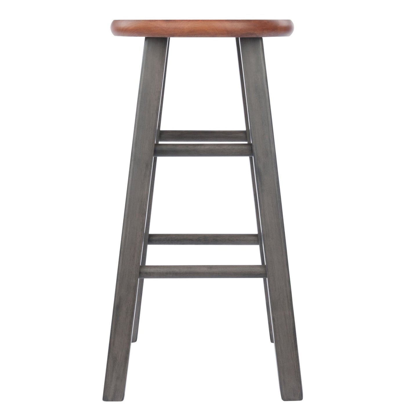 Ivy Counter Stool; Rustic Teak & Gray image 5