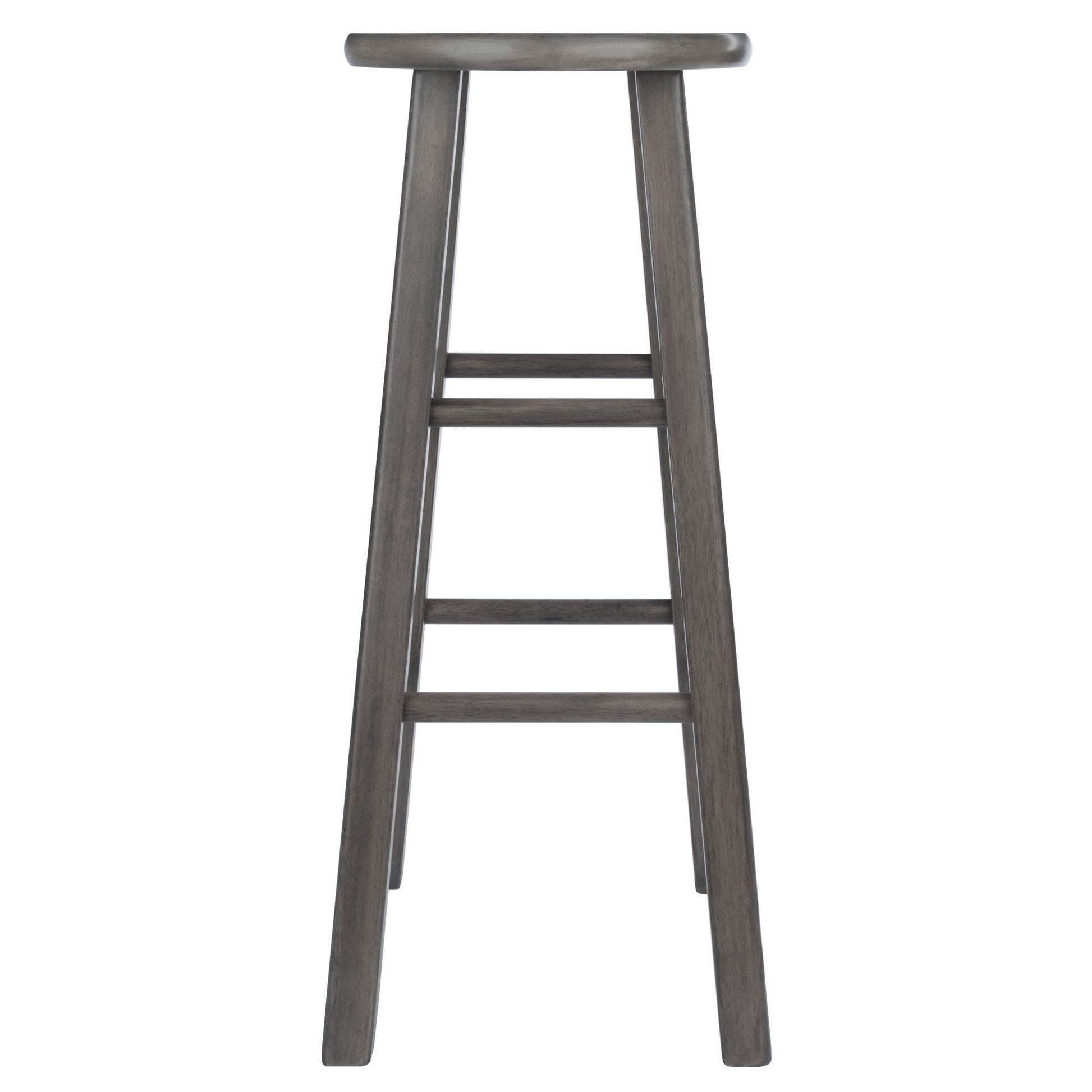 Ivy Square Leg Bar Stool; Rustic Oyster Gray image 5