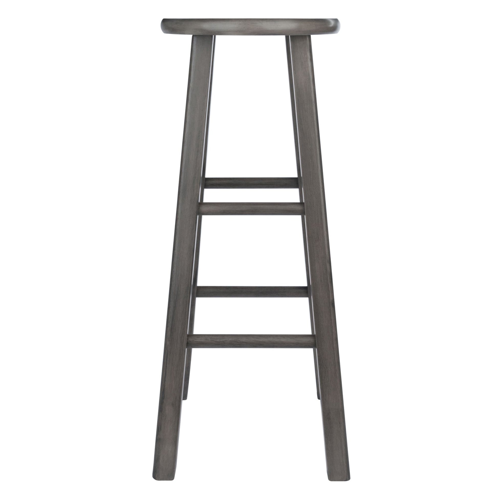 Ivy Square Leg Bar Stool; Rustic Oyster Gray image 4