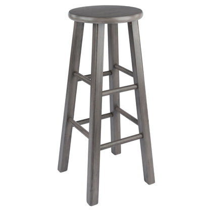 Ivy Square Leg Bar Stool; Rustic Oyster Gray image 1