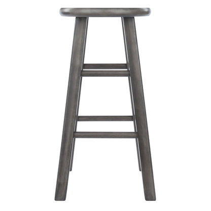 Ivy Square Leg Counter Stool; Rustic Oyster Gray image 5