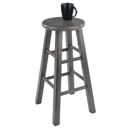 Ivy Square Leg Counter Stool; Rustic Oyster Gray image 3