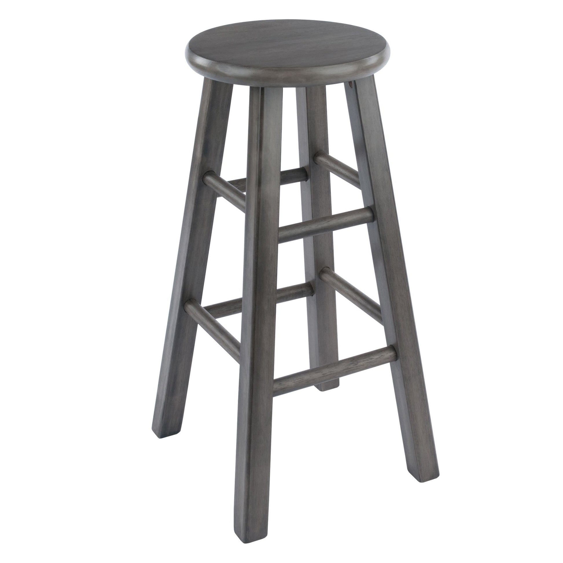 Ivy Square Leg Counter Stool; Rustic Oyster Gray image 1