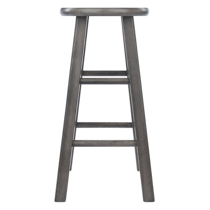 Ivy Square Leg Counter Stool; Rustic Oyster Gray image 4