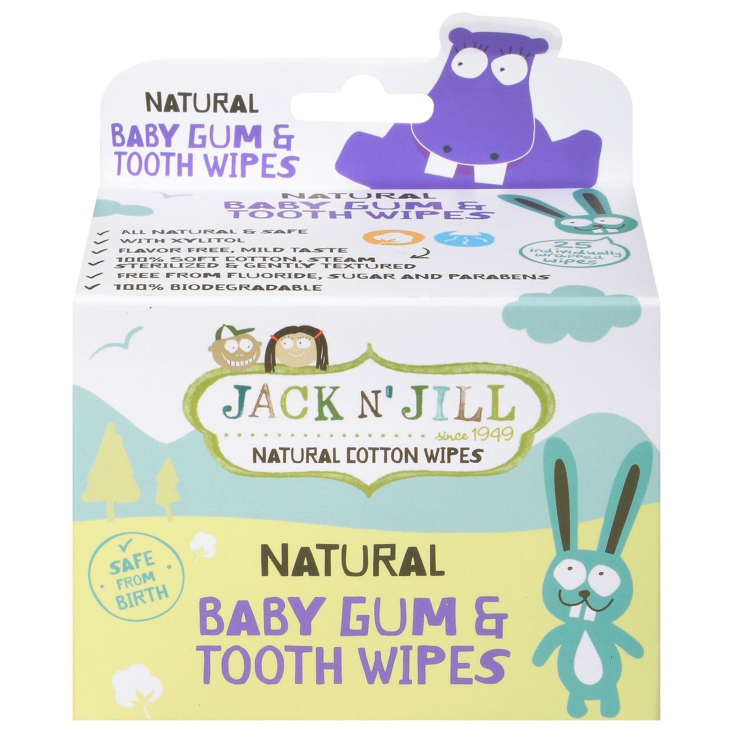 Jack N' Jill Kids - Baby Gum And Tooth Wipes - 25 Count image 1
