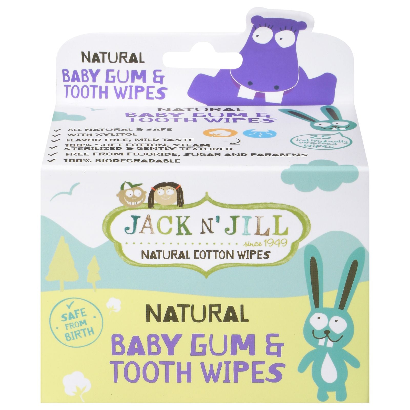 Jack N' Jill Kids - Baby Gum And Tooth Wipes - 25 Count image 1
