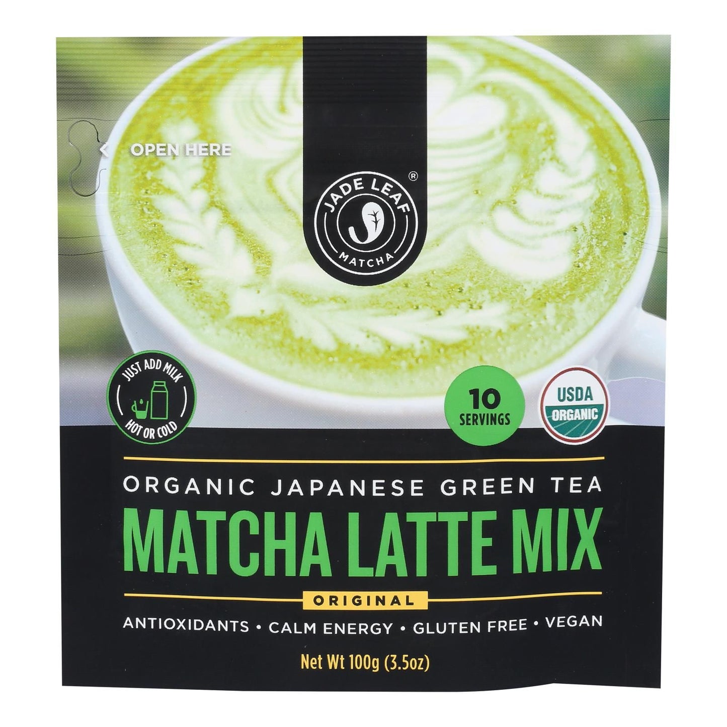 Jade Leaf Organics - Tea - Matcha Latte Mix - Case Of 8 - 0.7 Oz. image 1