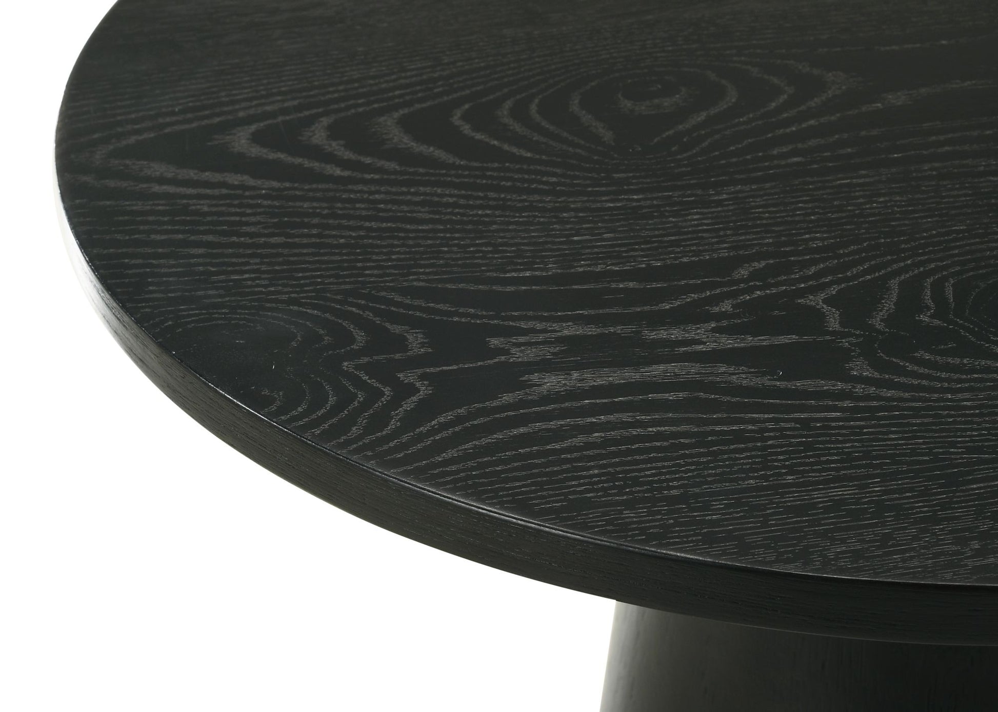 Jasper Ebony Black 29"W Round Coffee Table image 3