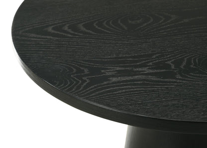 Jasper Ebony Black 29"W Round Coffee Table image 3