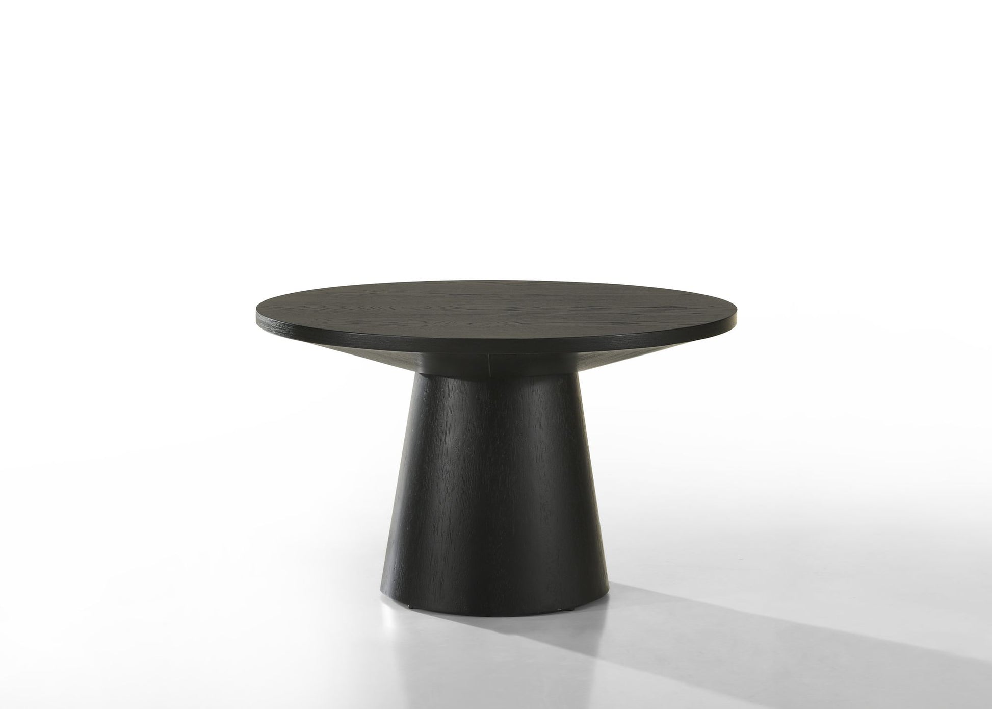 Jasper Ebony Black 29"W Round Coffee Table image 1