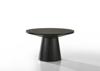 Jasper Ebony Black 29"W Round Coffee Table image 1