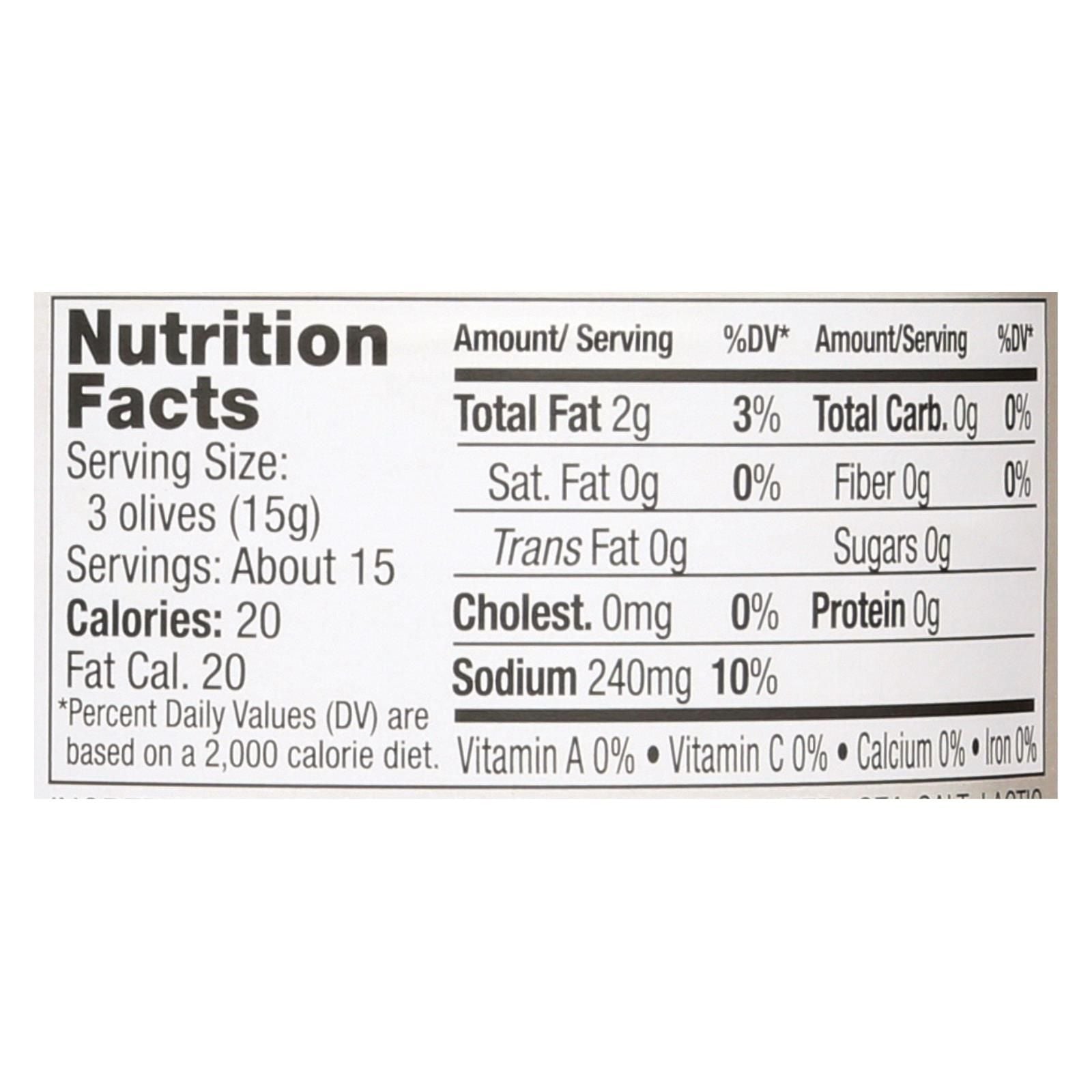 Jeff's Garden - Castelvetrano Olives - Pitted - Case Of 6 - 5.5 Oz. image 2