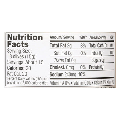 Jeff's Garden - Castelvetrano Olives - Pitted - Case Of 6 - 5.5 Oz. image 2