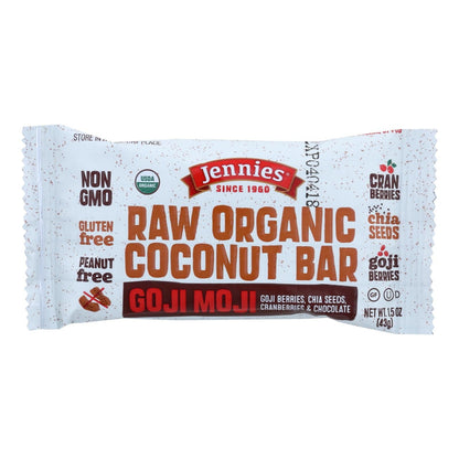 Jennie's Organic Goji Moji Raw Coconut Bar - Case Of 12 - 1.5 Oz. image 1