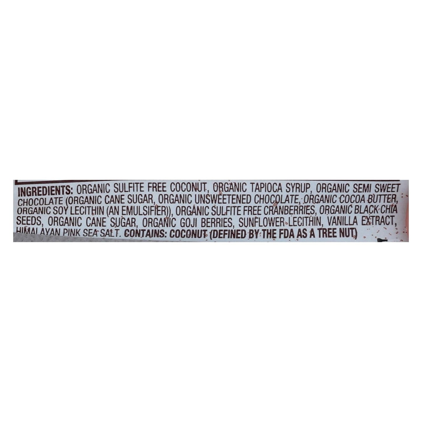 Jennie's Organic Goji Moji Raw Coconut Bar - Case Of 12 - 1.5 Oz. image 2