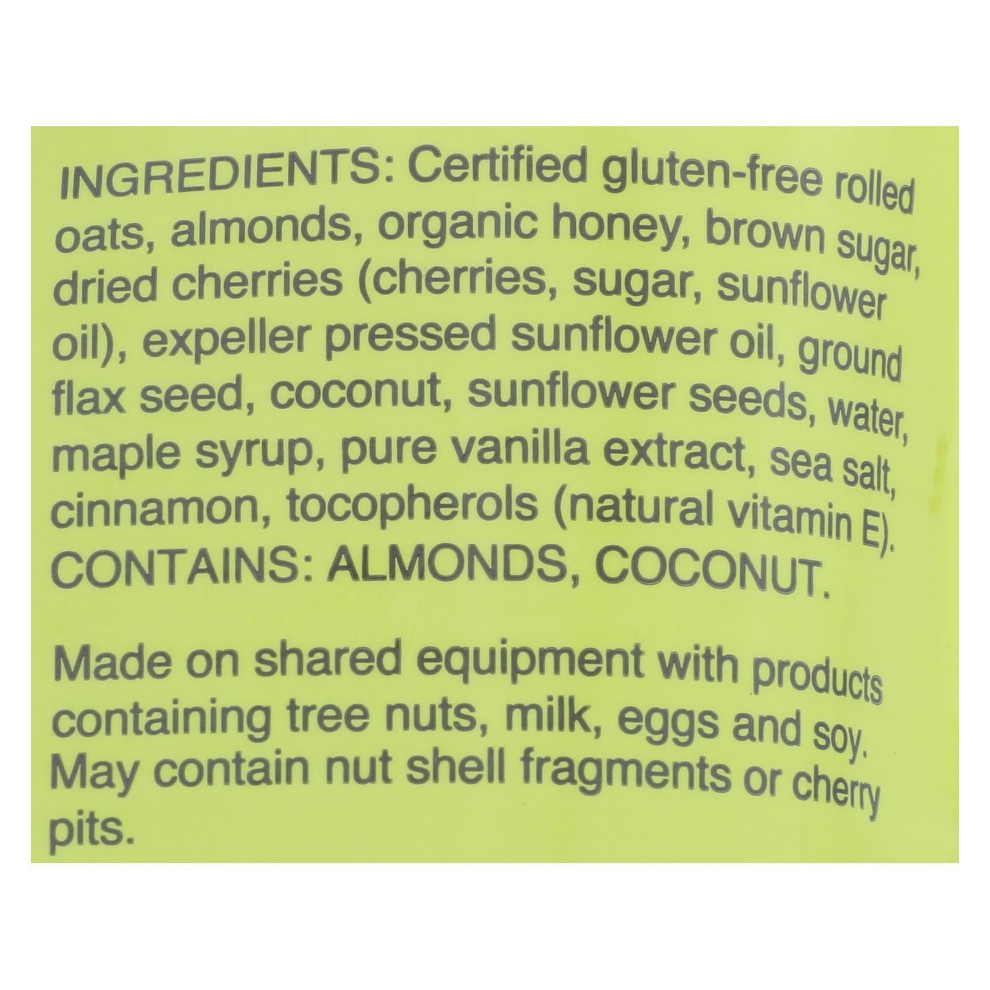 Jessica's Gluten-free Almond Cherry Granola - Case Of 12 - 11 Oz image 2