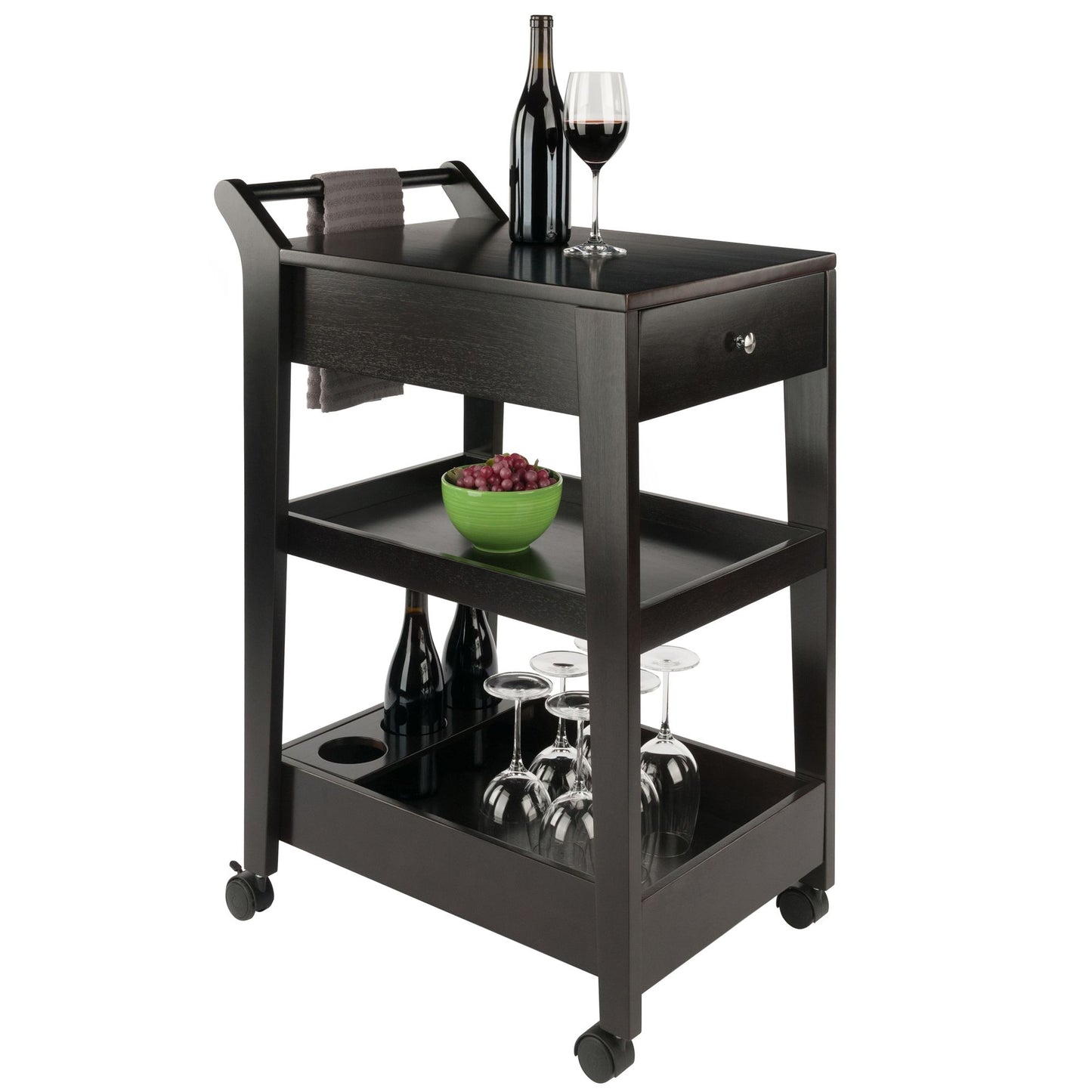 Jeston Entertainment Cart; Espresso image 1