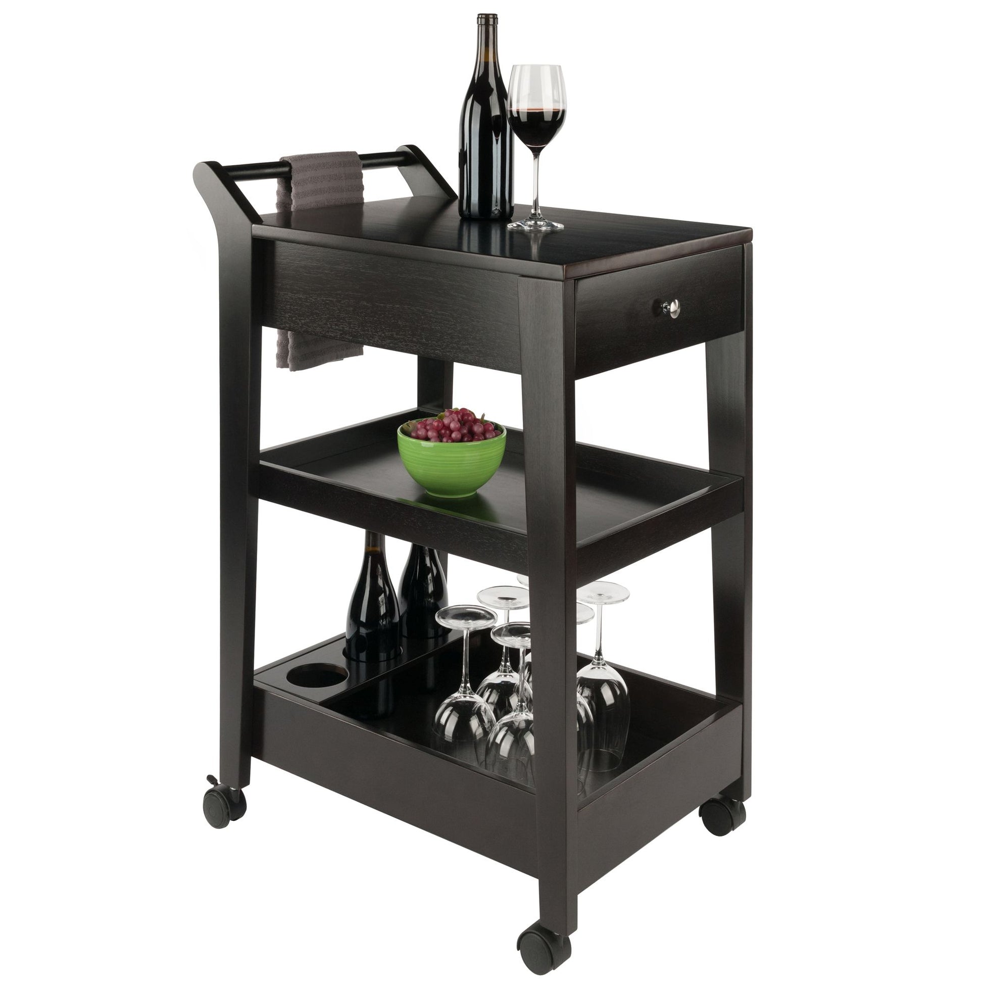Jeston Entertainment Cart; Espresso image 1