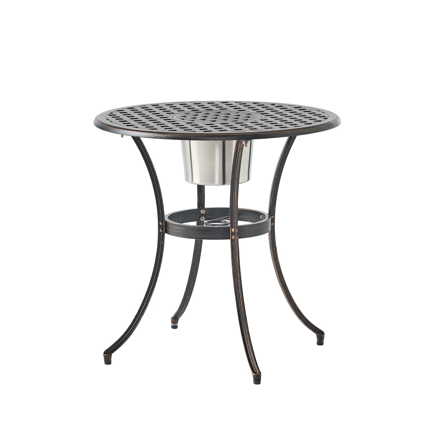CAMDEN 3PC CAST BISTRO SET W ICE BUCKET image 9