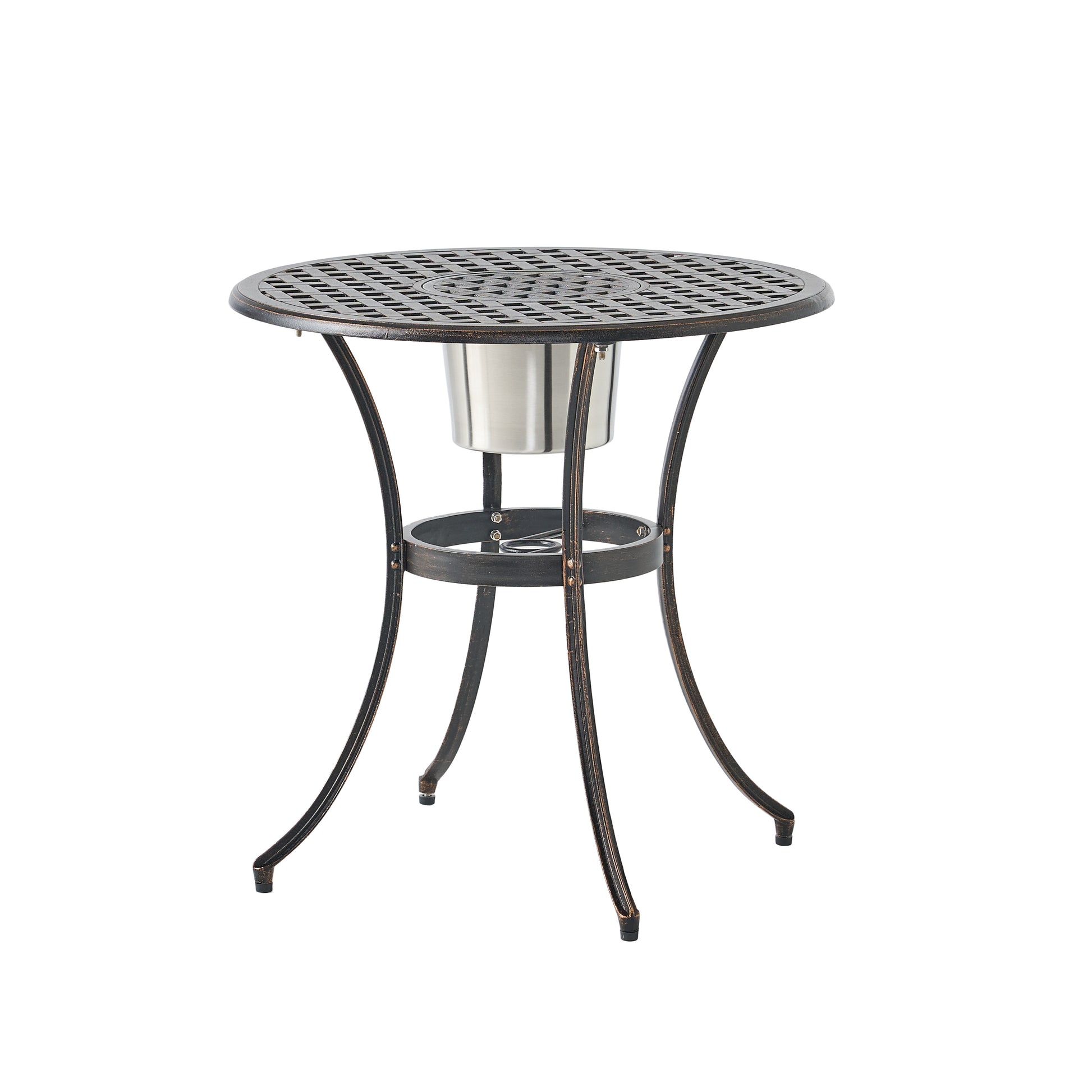 CAMDEN 3PC CAST BISTRO SET W ICE BUCKET image 9