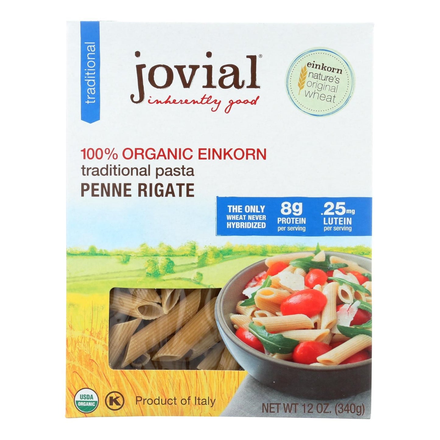 Jovial - Einkorn Penne Rigate - Whole Grain - Case Of 12 - 12 Oz. image 1