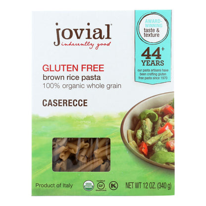 Jovial - Gluten Free Brown Rice Pasta - Caserecce - Case Of 12 - 12 Oz. image 1