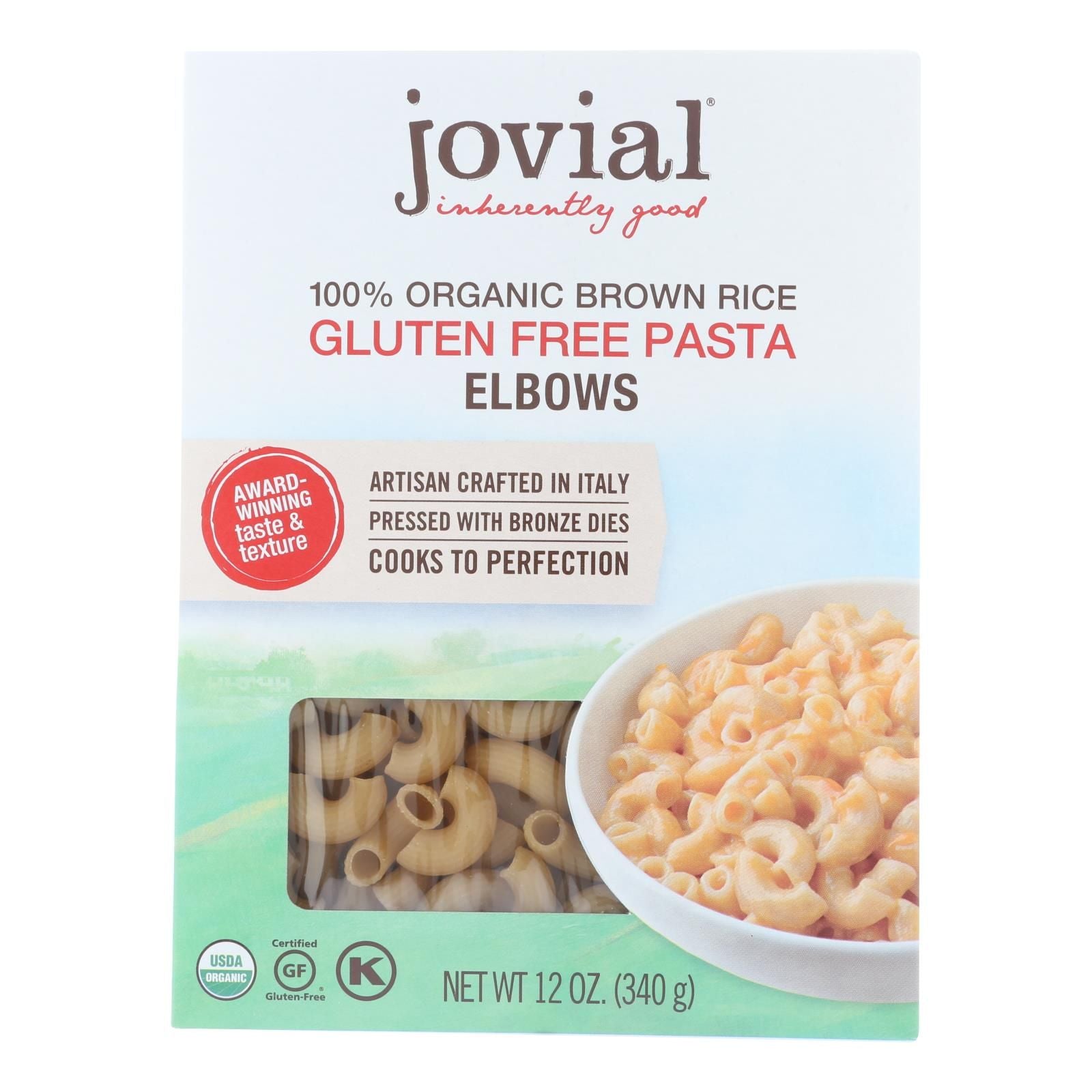 Jovial - Gluten Free Brown Rice Pasta - Elbow - Case Of 12 - 12 Oz. image 2
