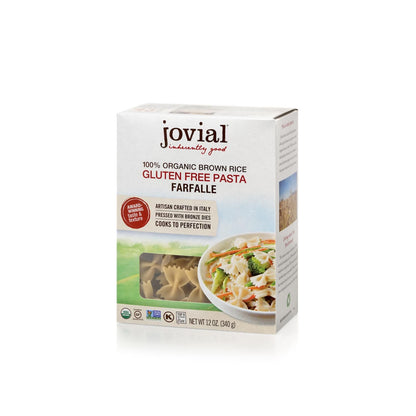 Jovial - Gluten Free Brown Rice Pasta - Farfalle - Case Of 12 - 12 Oz. image 3